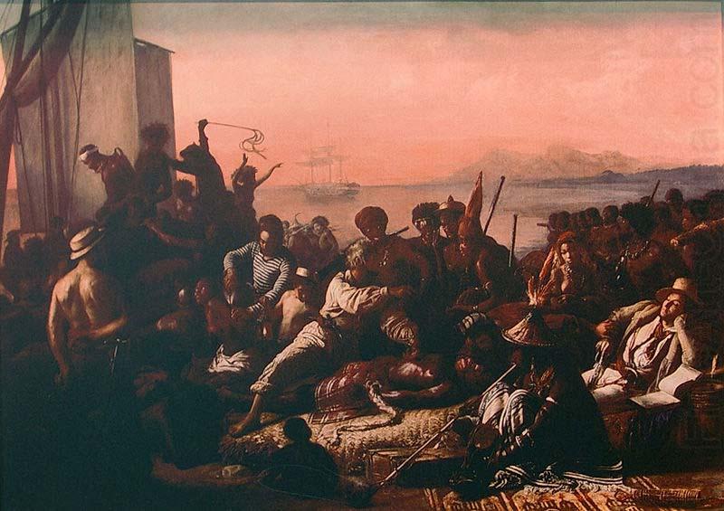 Francois-Auguste Biard The Slave Trade. china oil painting image
